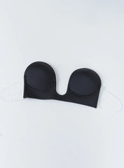 U Shape Backless Bra Black