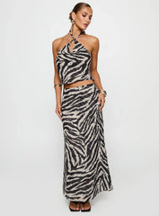 Eleganza Maxi Skirt Zebra