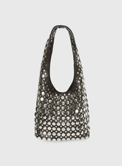 In The Crowd Shoulder Bag Brown Silver