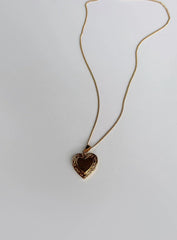 Lock It Up Gold Plated Necklace Gold