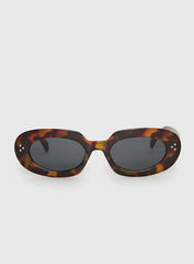 Best Shot Oval Sunglasses Tort Black