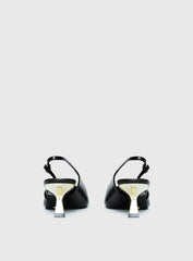 Billini Anaya Pointed Toe Heels Black Gold