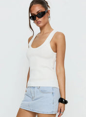 Kyrella Longline Tank Top White