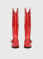 Rhode Cowboy Boots Red