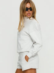 Rozanna 1 4 Zip Jumper Grey Marle