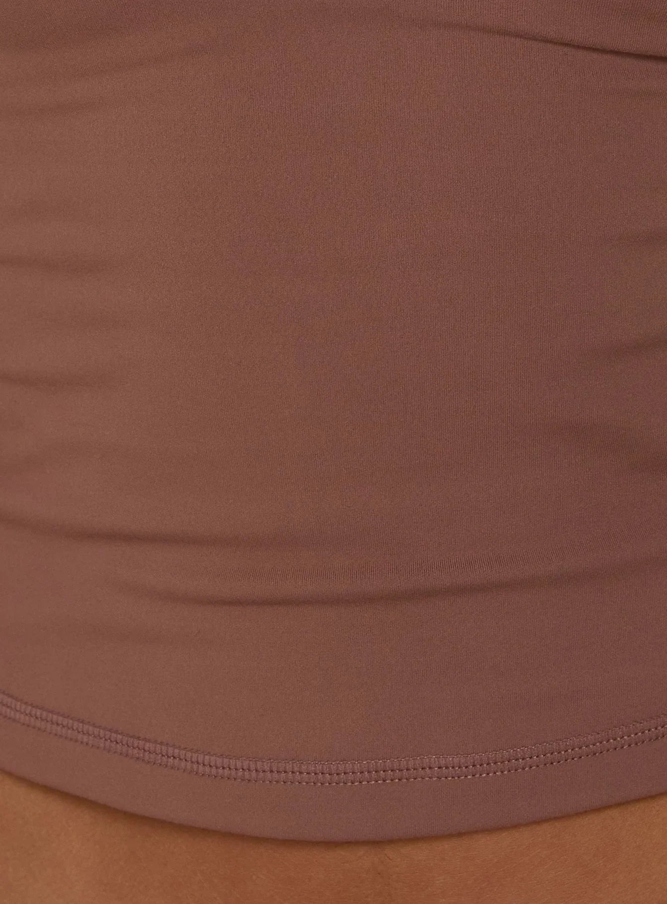 Ascend Layered Halter Tank Top Brown Pink