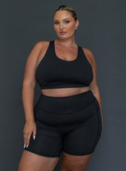 Conquer Activewear Shorts Black Curve