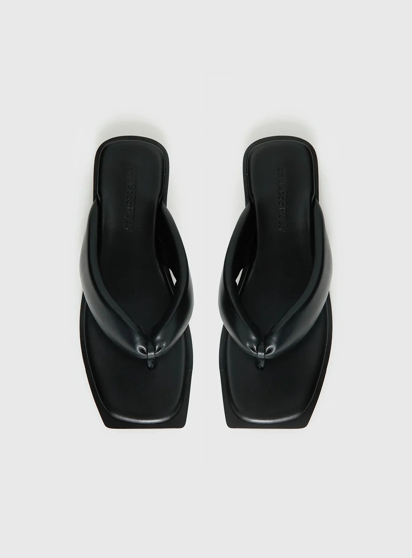 Rylin Puff Thong Sandals Black