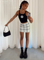 Selby Mini Skirt Yellow Plaid
