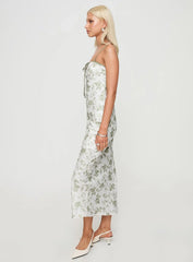 Vasiliki Maxi Dress White Green Floral
