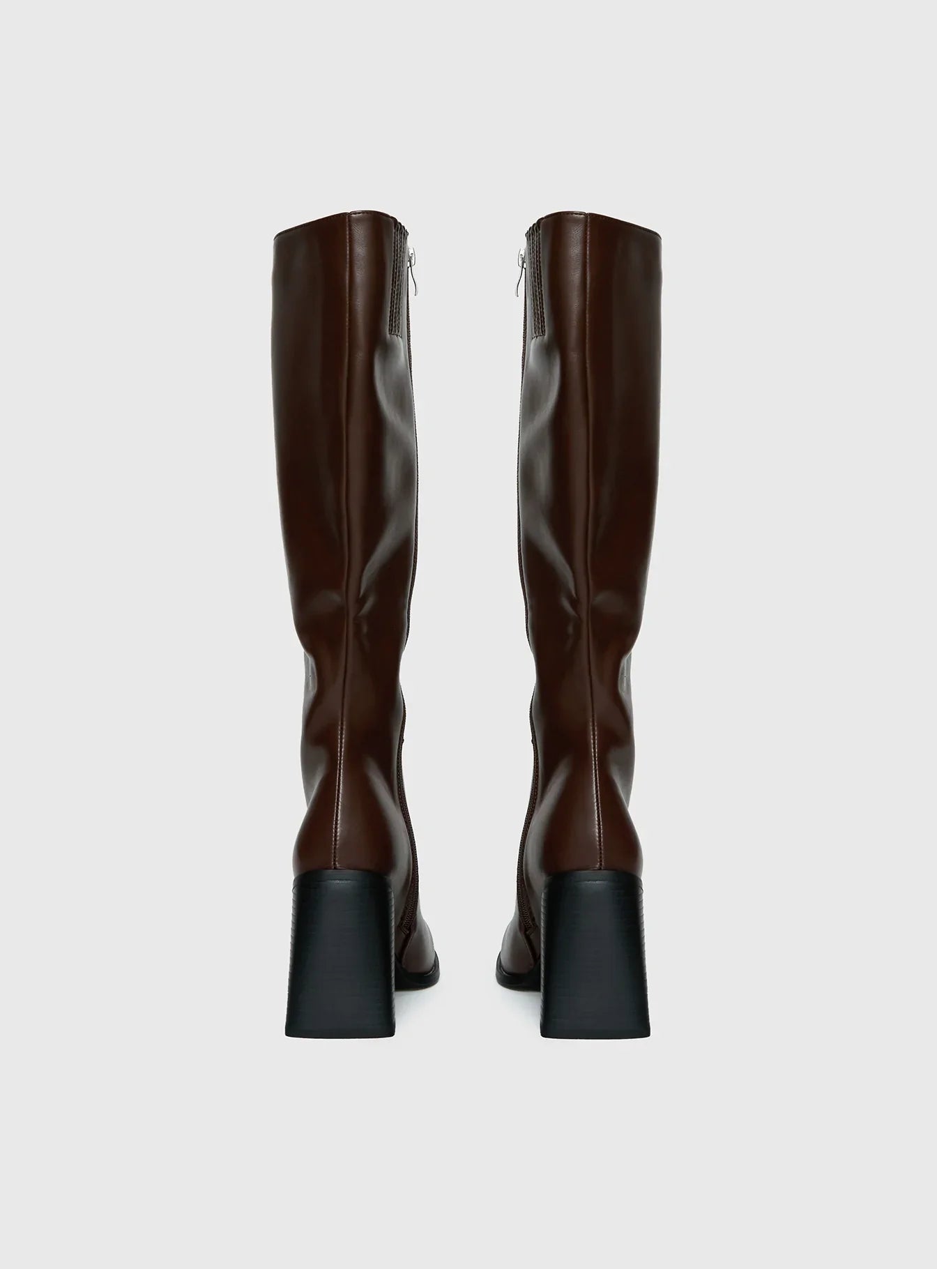 Renzo Knee High Boots Brown