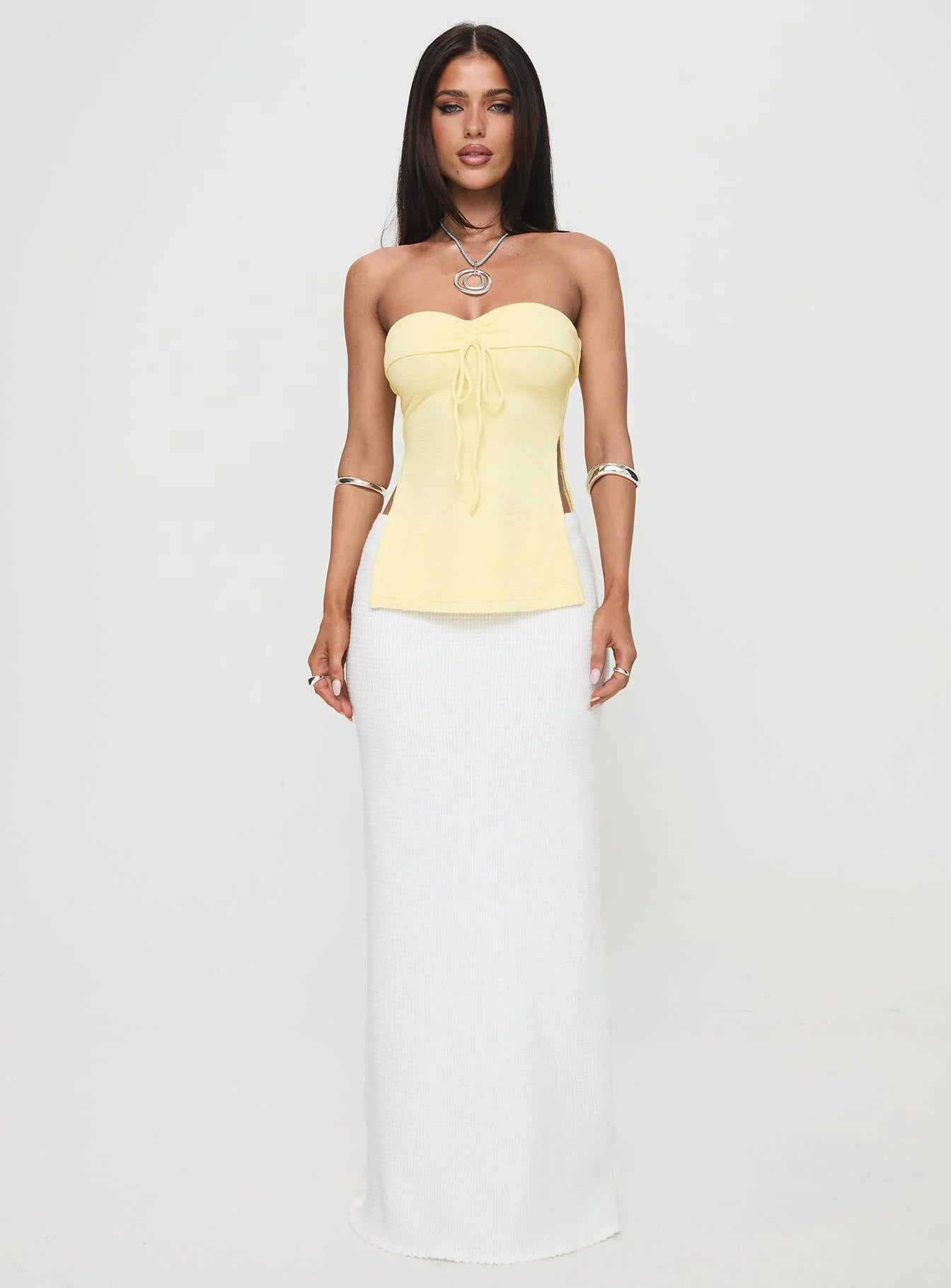 Laurenita Longline Tube Top Yellow