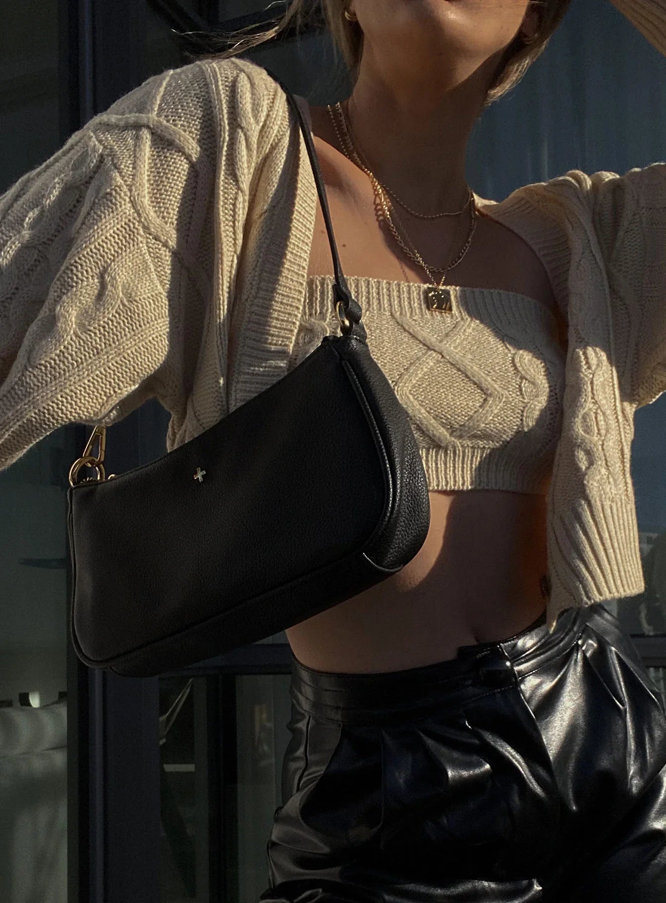 Peta Jain Piper Bag Black Pebble