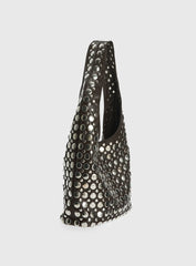 In The Crowd Shoulder Bag Brown Silver