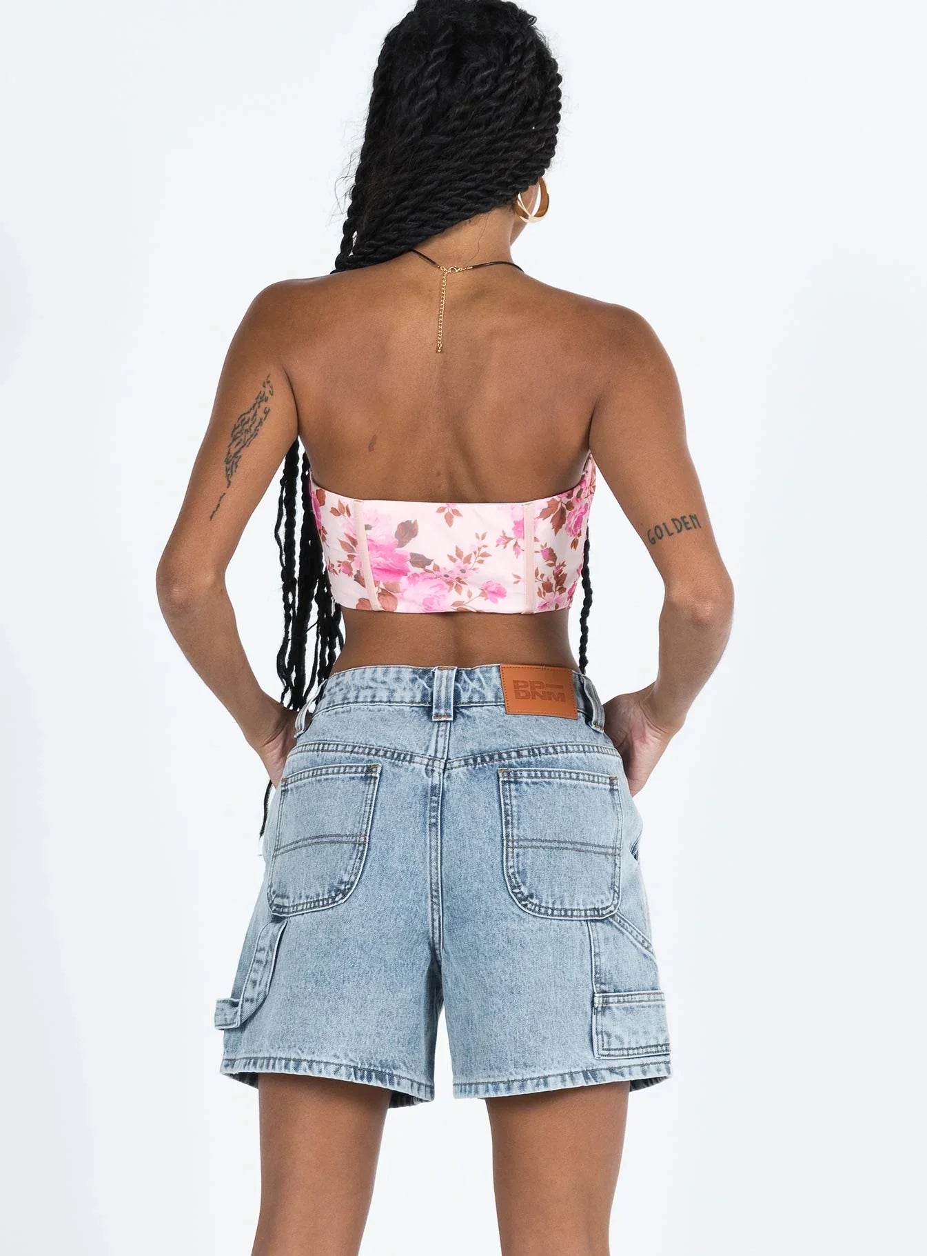 Lou Carpenter Denim Shorts Light Wash
