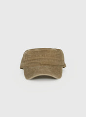 Odera Military Cap Washed Green