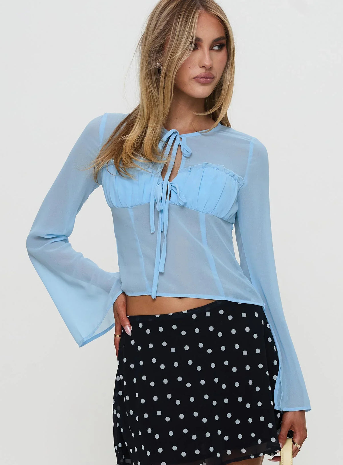 Coates Long Sleeve Top Blue