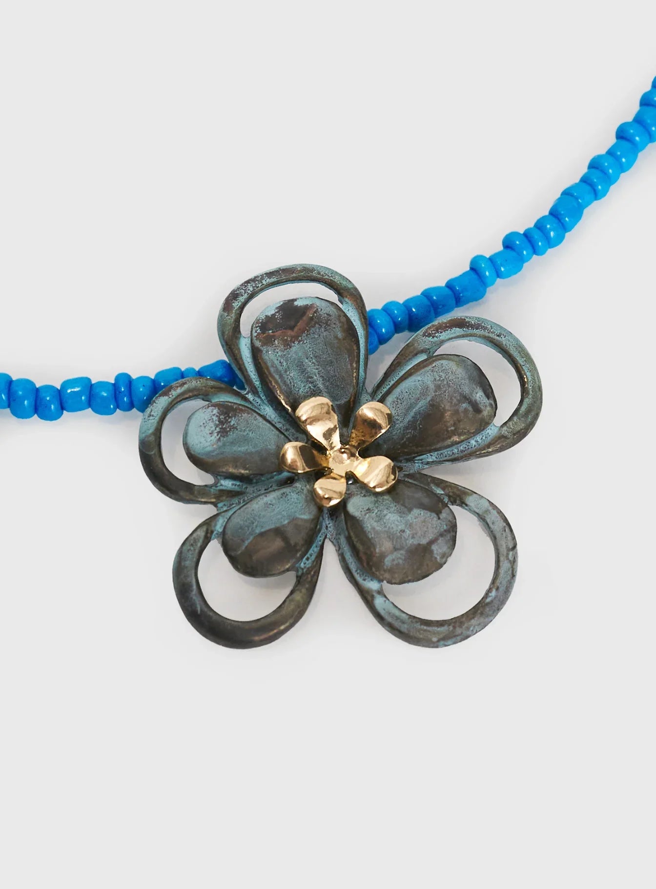 Hold On Tight Necklace Blue