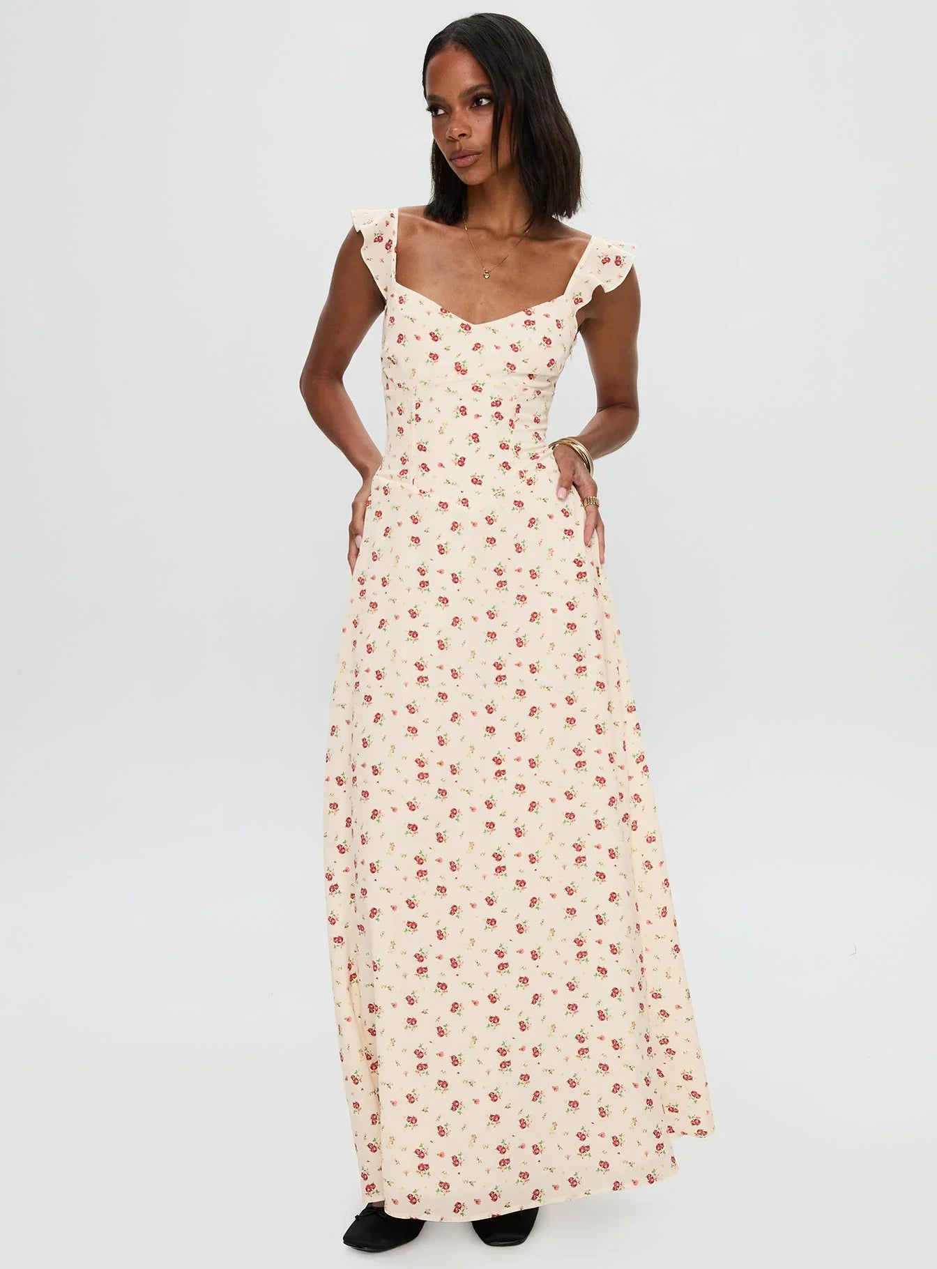 Maryana Maxi Dress Cream Multi