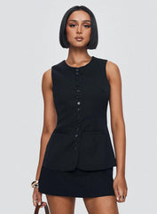 Islington Top Black