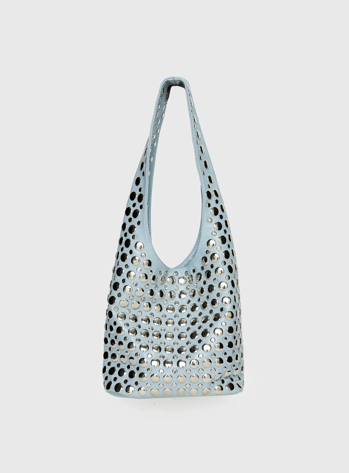 In The Crowd Shoulder Bag Blue Silver