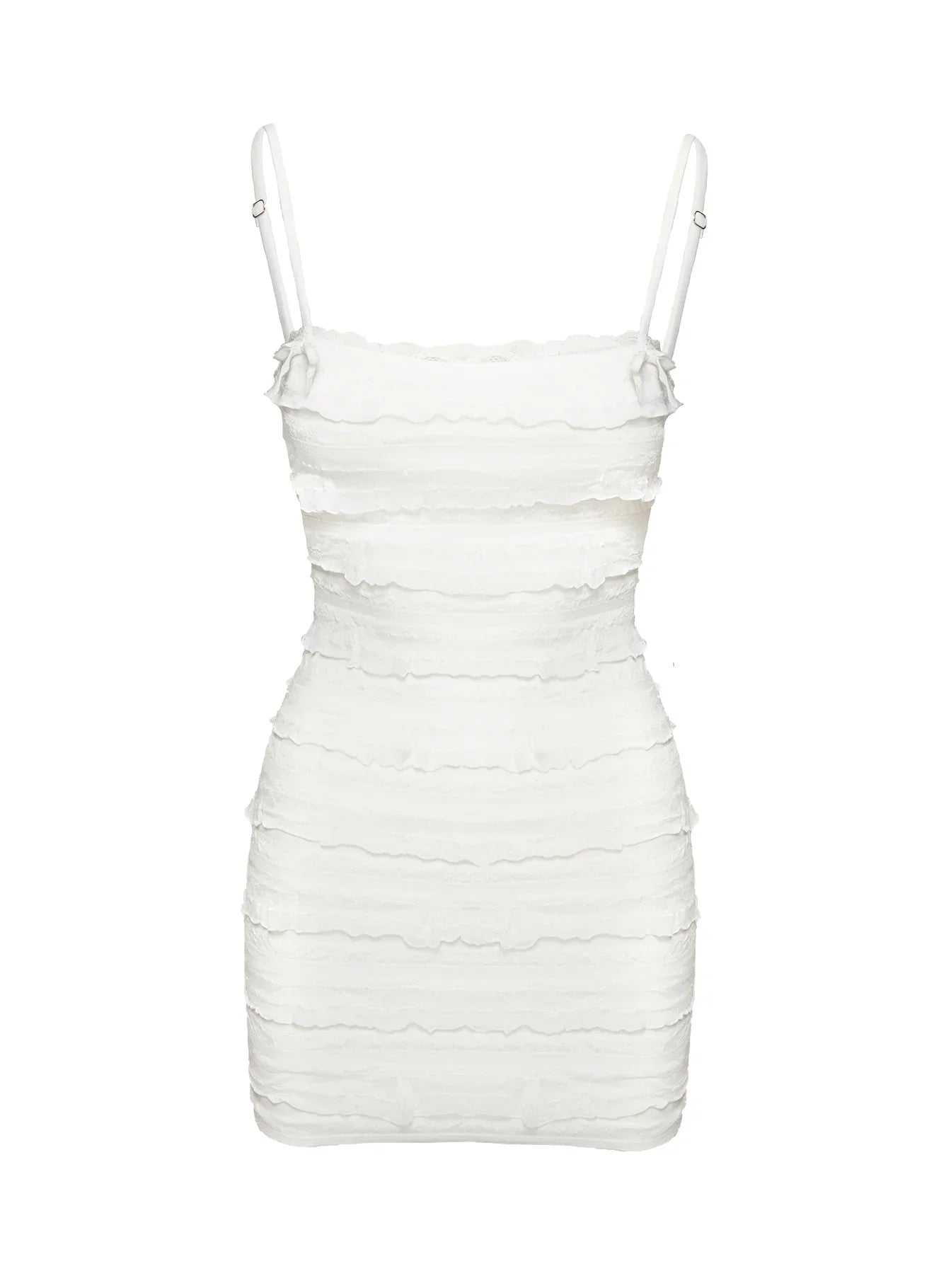 Gradine Mini Dress White