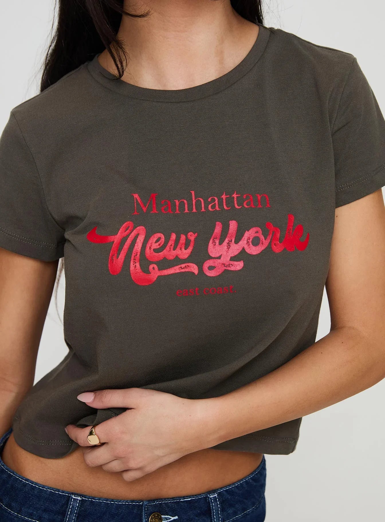 East Coast Nyc Tee Charcoal