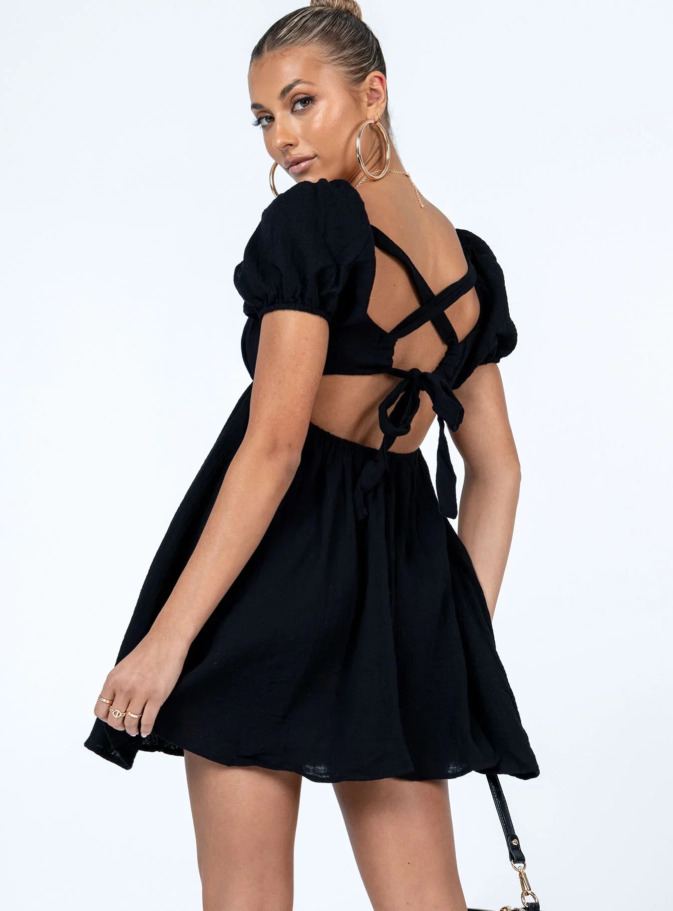 Lets Dance Mini Dress Black