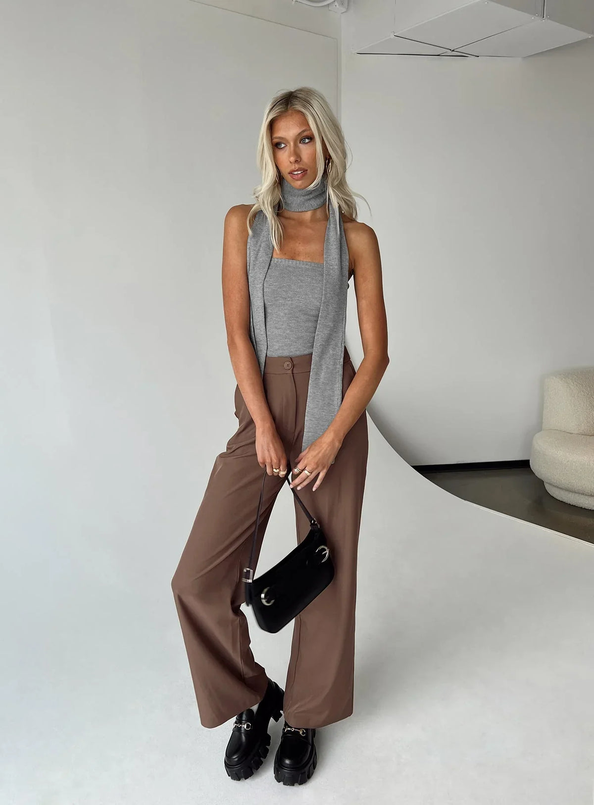 Archer Pants Brown Eco Tall