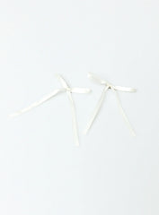 Dee Hair Bows White