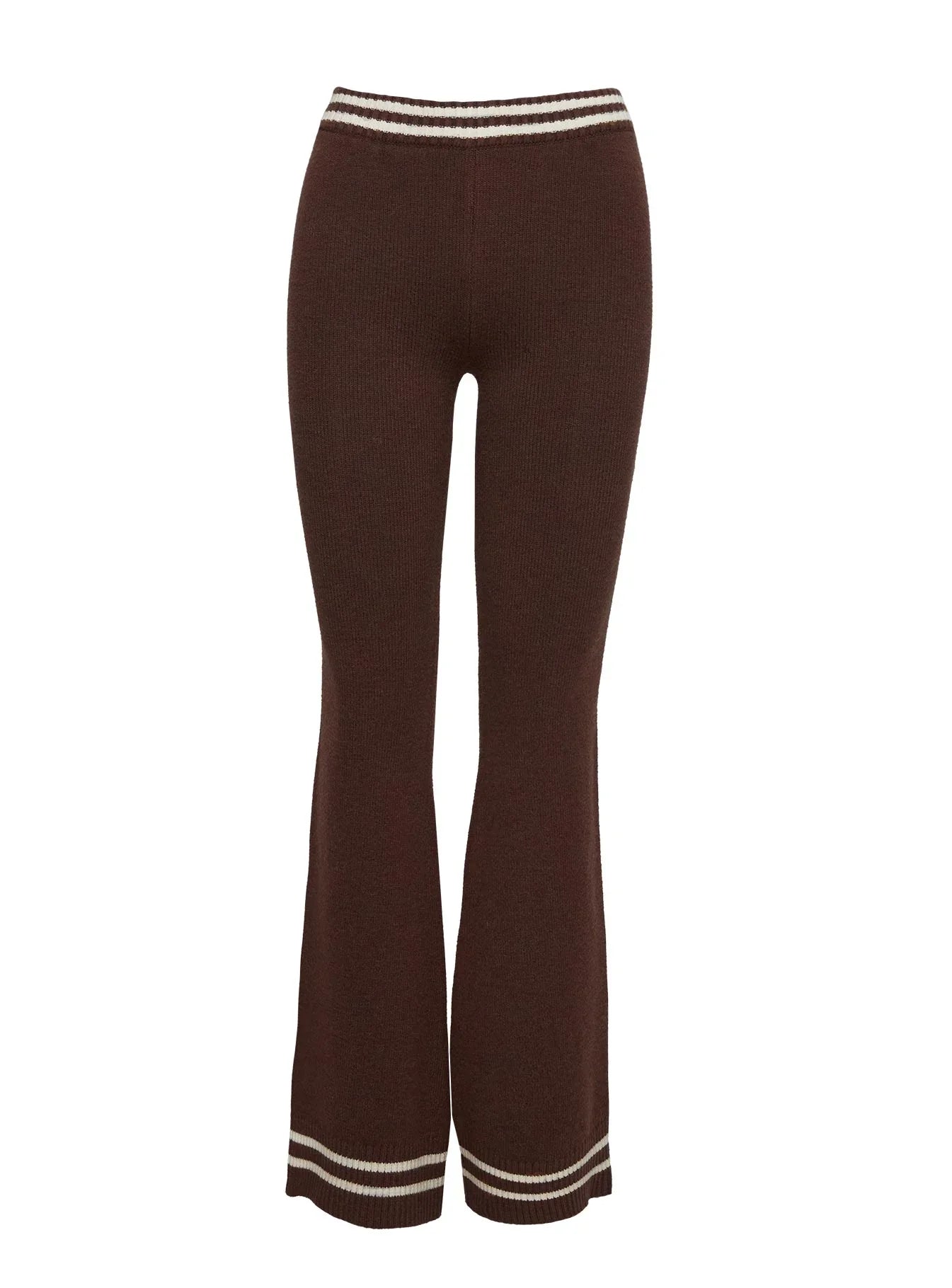 Square One Pants Brown Cream