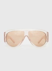 Porschia Sunglasses Clear Amber