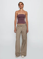 Round The World Strapless Purple