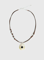 Saturn Returns Pendant Necklace Silver