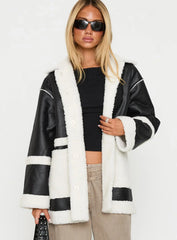 Lexie Faux Leather Jacket Black