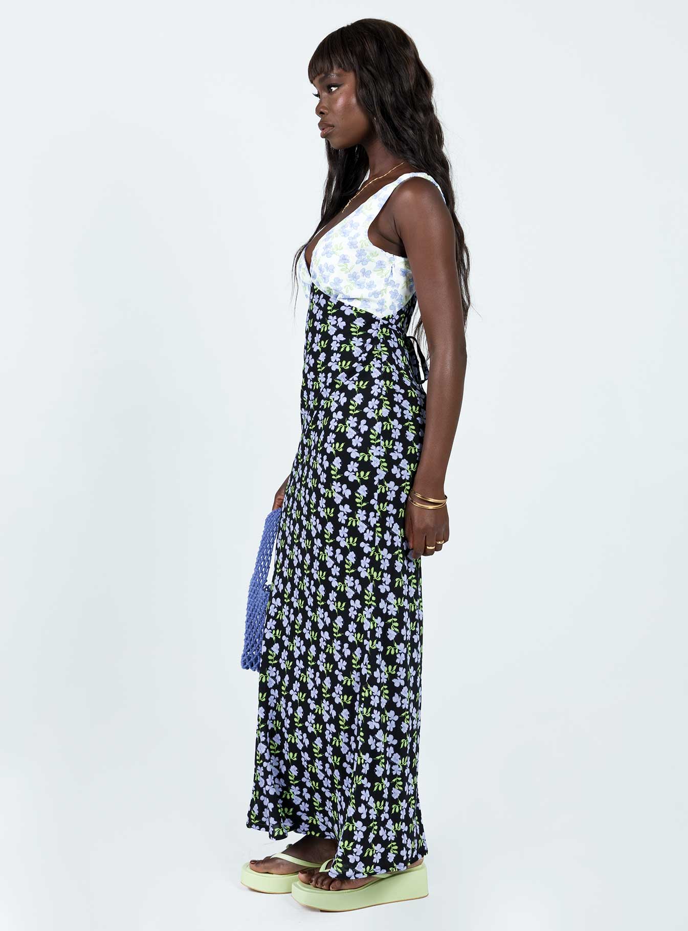 Nellie Maxi Dress Blue Multi