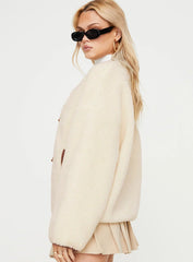 Adylic Teddy Coat Cream Brown