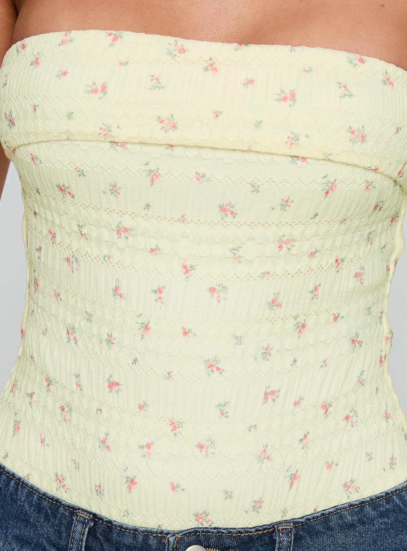 Majorette Strapless Bodysuit Cream