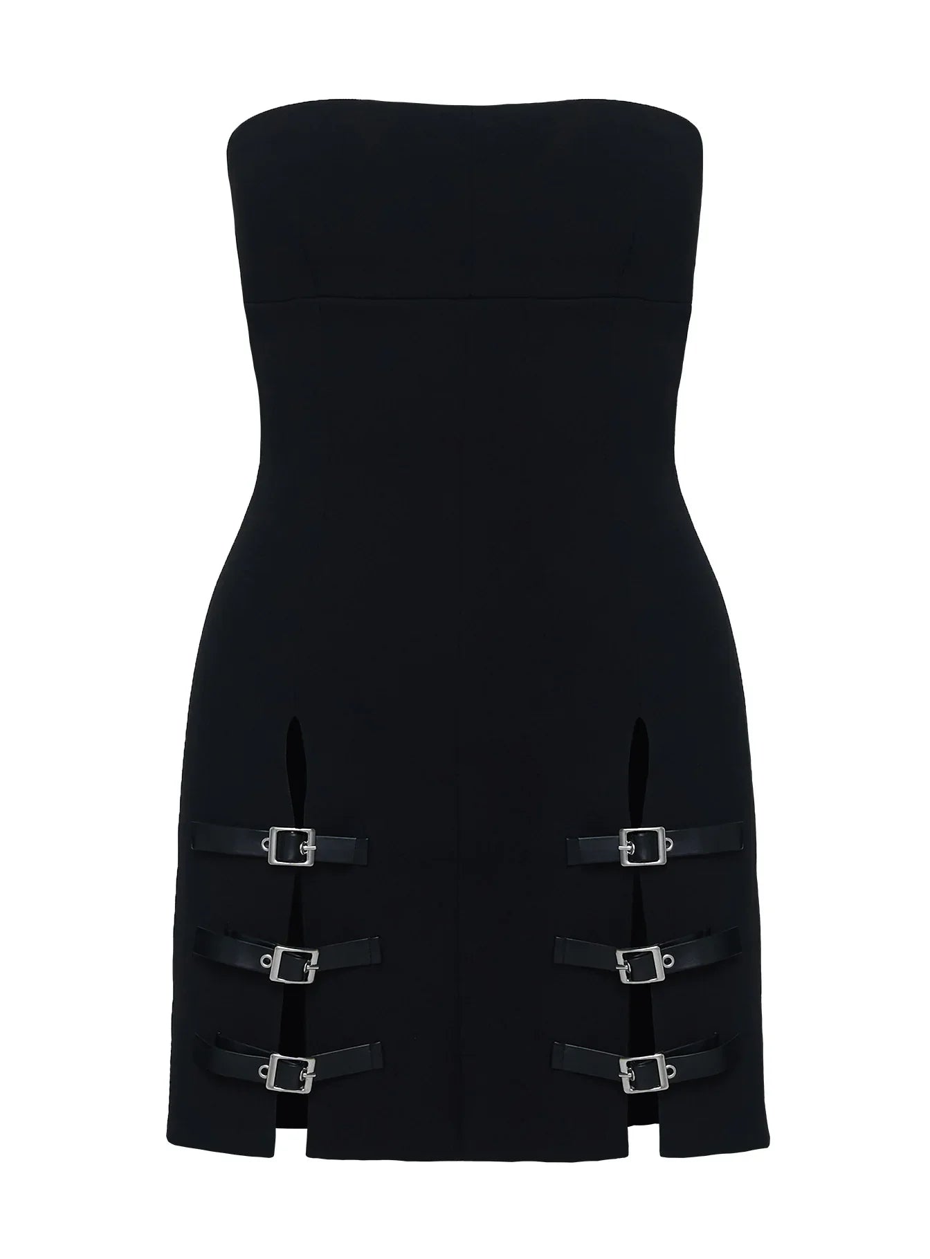 Pleasance Strapless Mini Dress Black