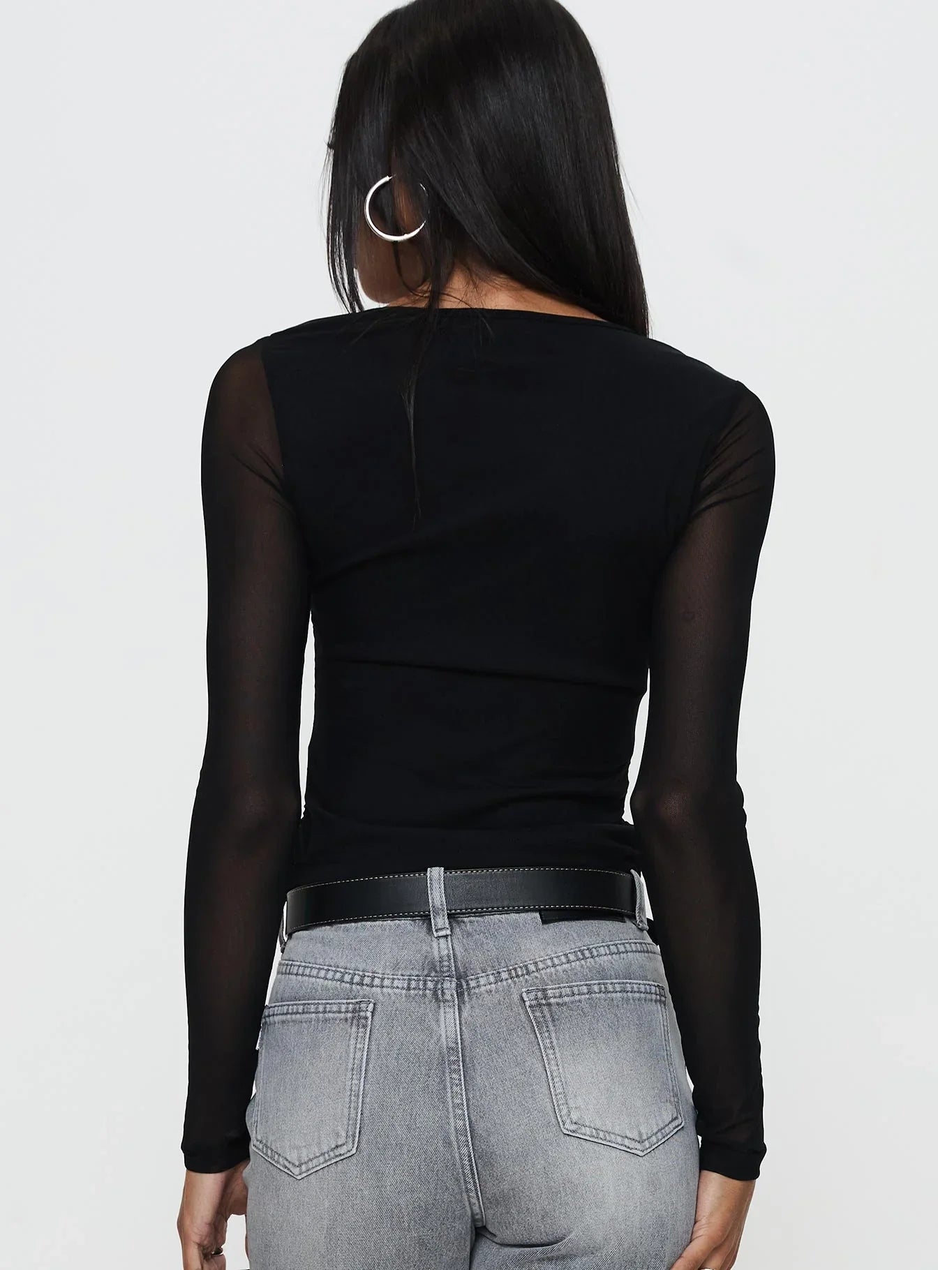 Tenzin Ruched Top Black