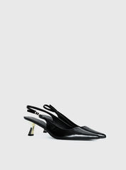 Billini Anaya Pointed Toe Heels Black Gold