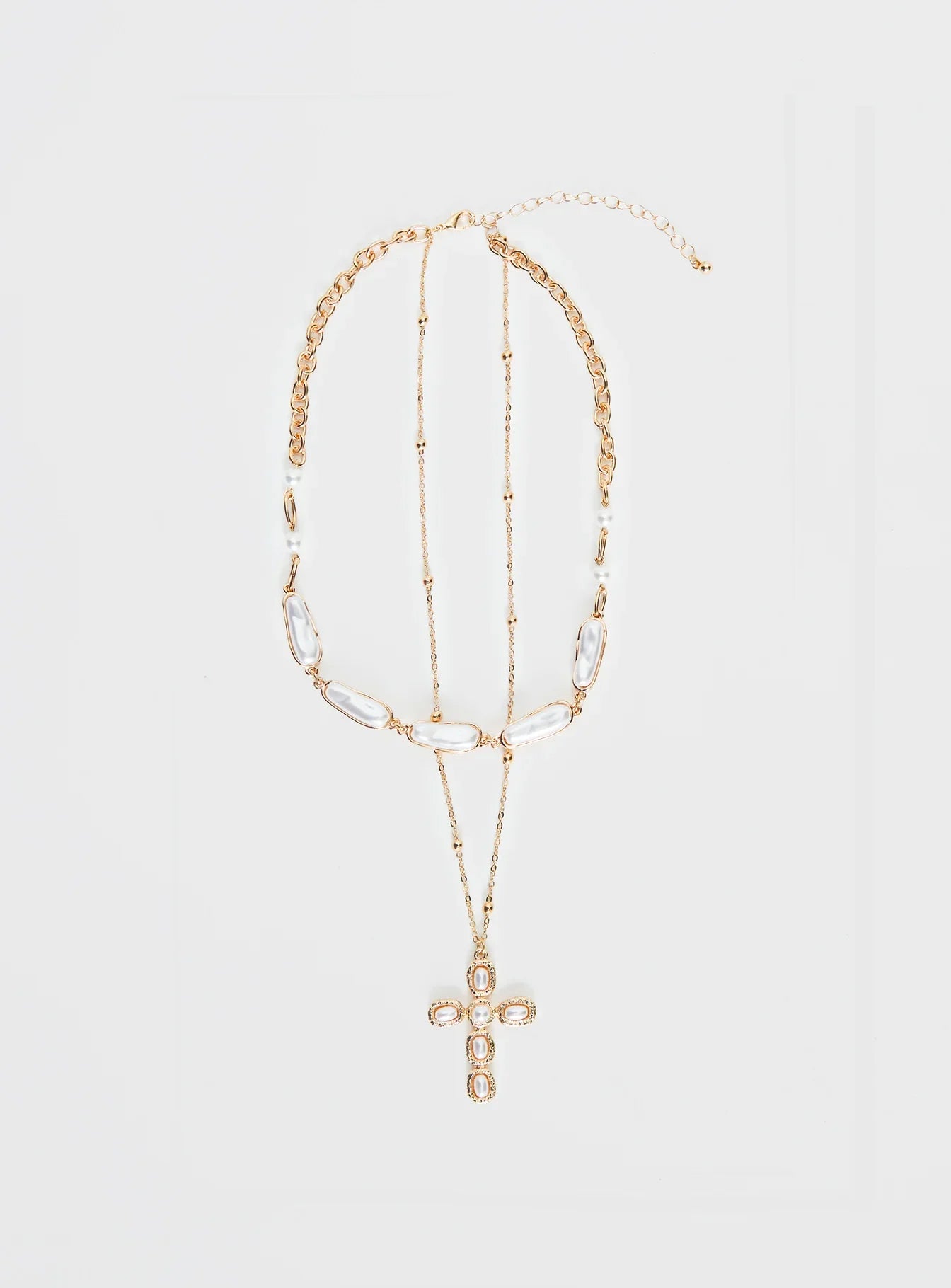 Isabellah Pearl Necklace Pack Gold