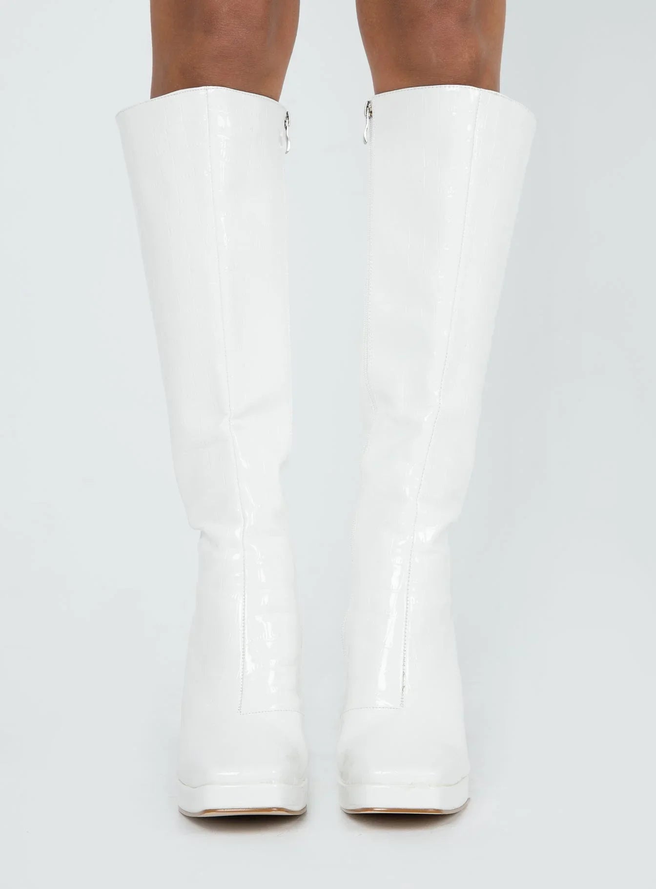 Montgomery Boot White Croc