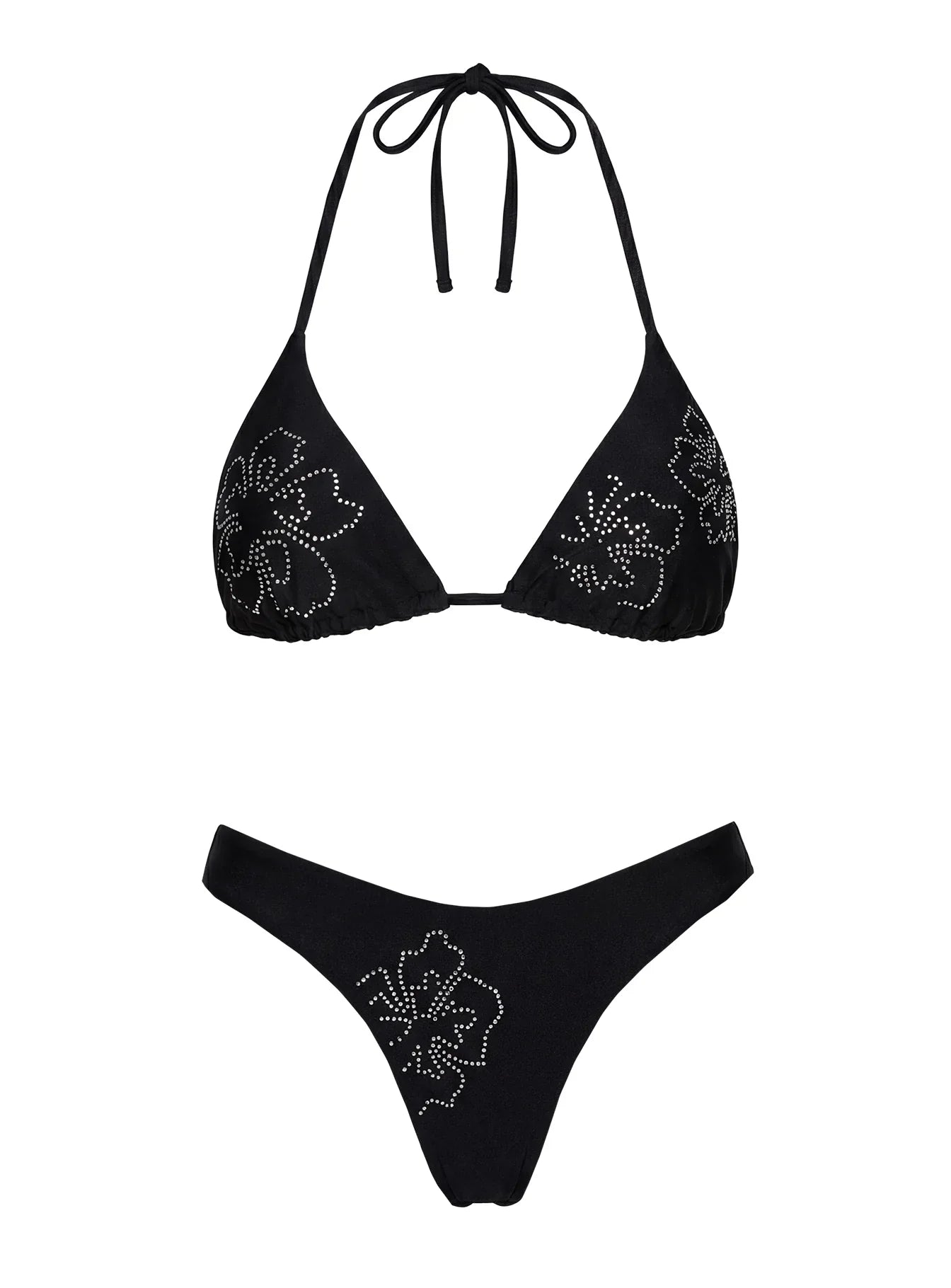 Wildfire Waves Triangle Bikini Top Black