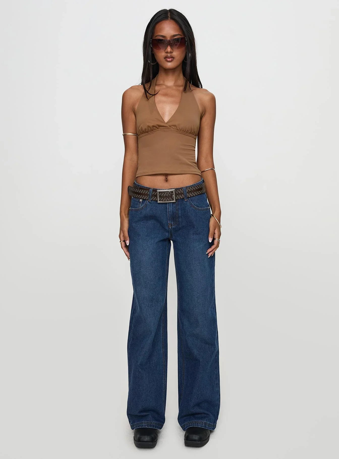 Whimsy Halter Top Chocolate