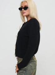 Rosalee Cardigan Black White
