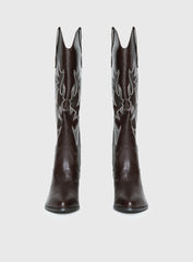 Billini Urson Boots Chocolate White
