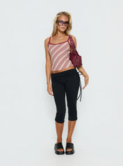 Cosmology Knit Contrast Detail Top Multi Stripe