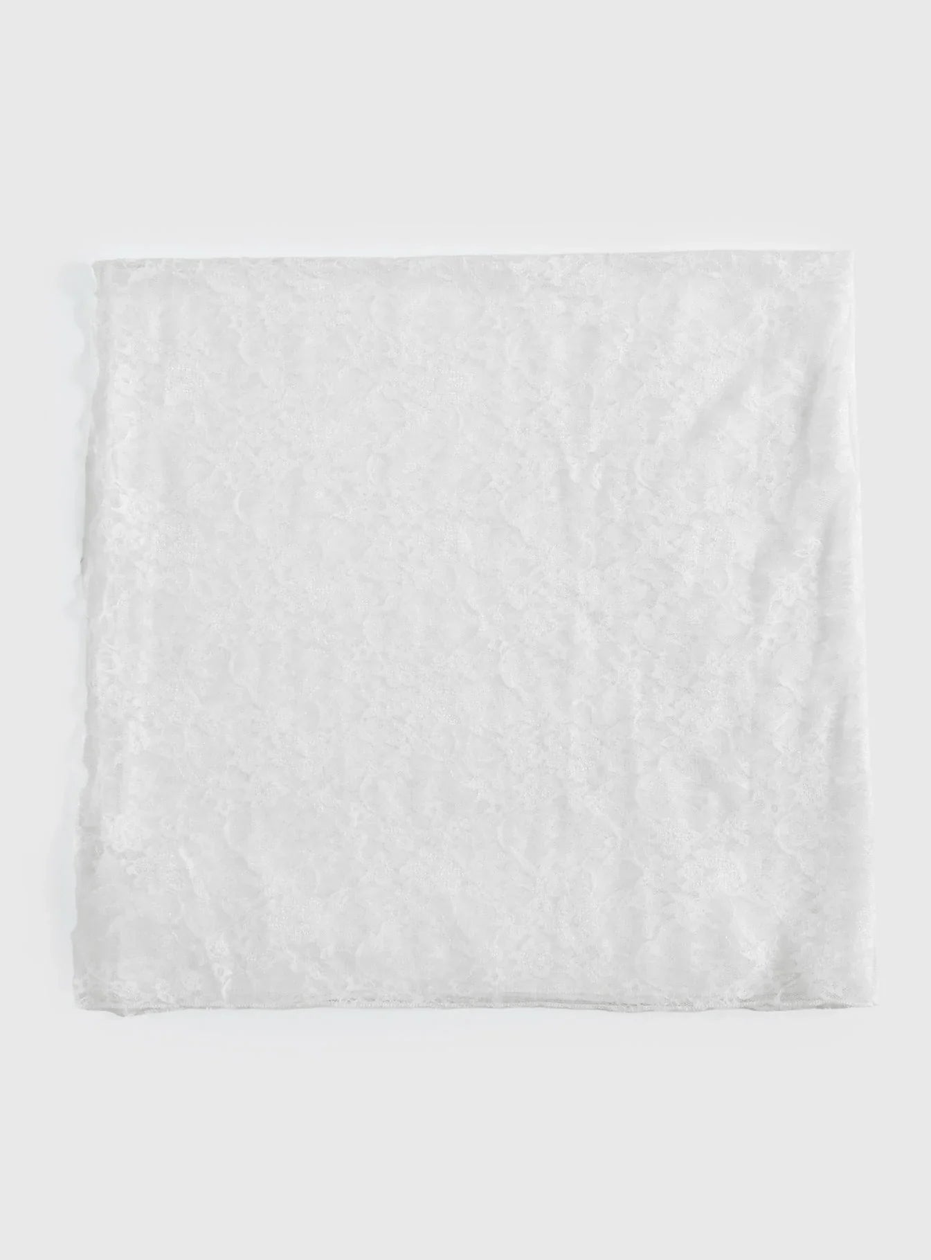Nellie Scarf White Lace