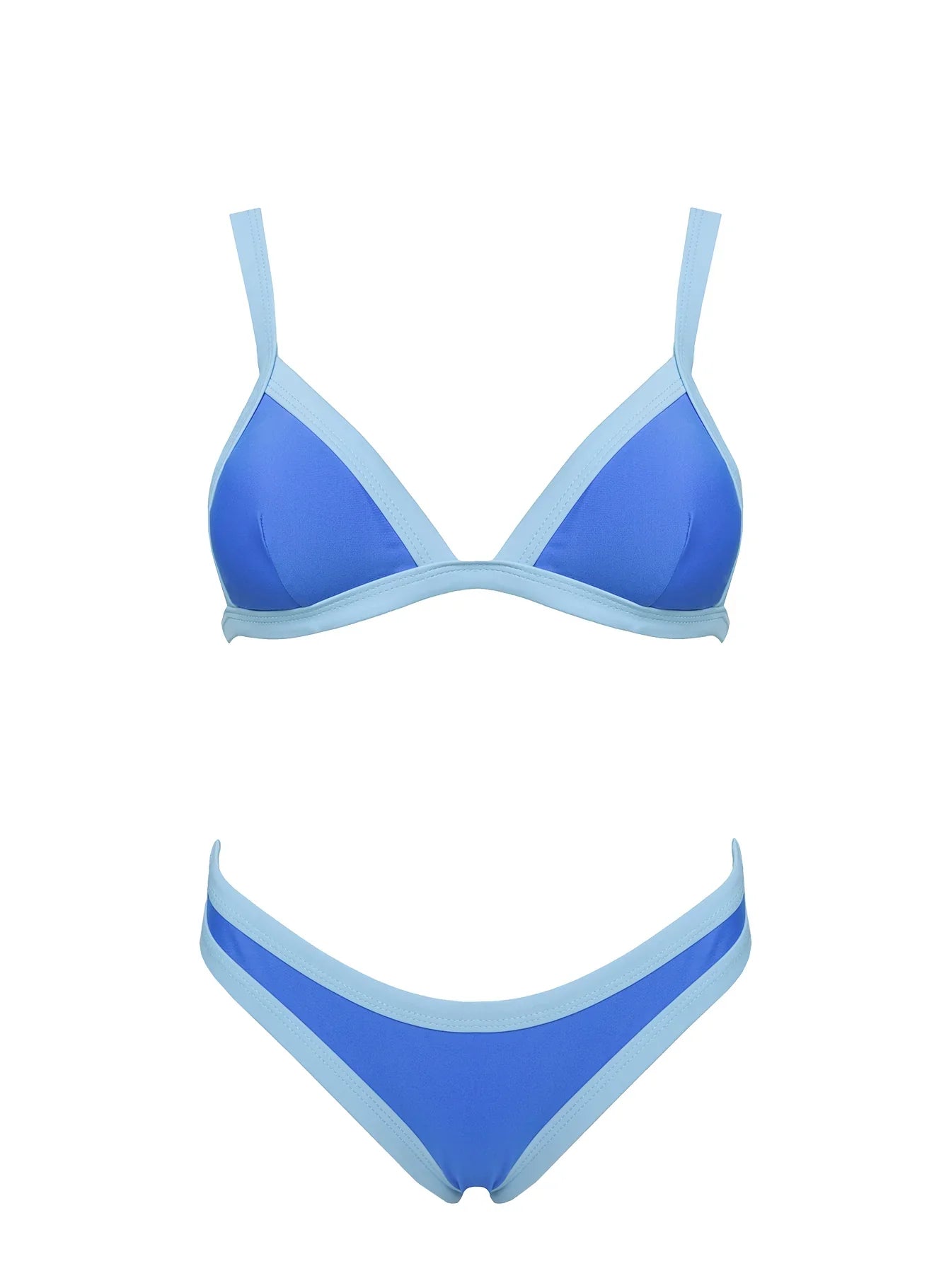 Amiri Contrast High Side Bikini Bottoms Blue